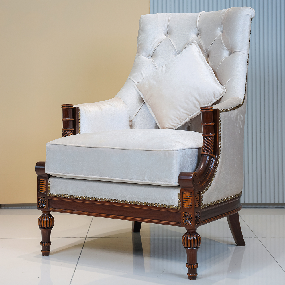 Regal Comfort Chair-Bedroom Chair with Cushion
